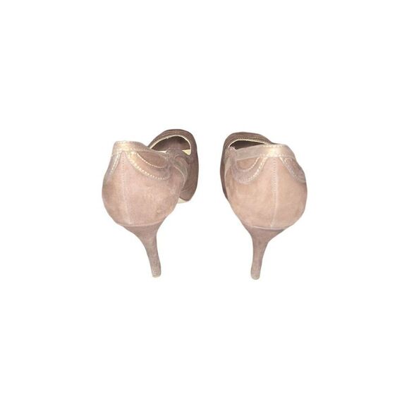 Audrey Brooke Stiletto Heels Women Sz 7.5 Leather Handmade Peep Toe‎ - Picture 3 of 6